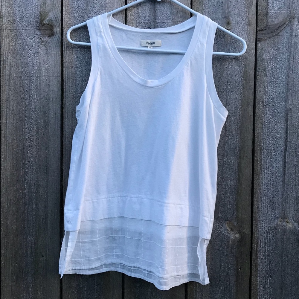 madewell white tank top